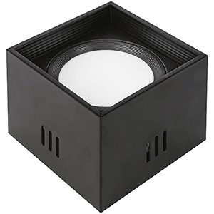 Aplique led cuadrado de superficie 10W 4200K negro