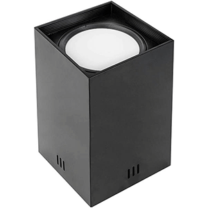 Aplique led cuadrado de superficie XL10W 4200K negro