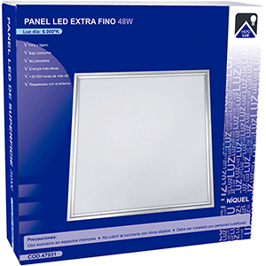 Panel LED cuadrado 48W 6000ºK