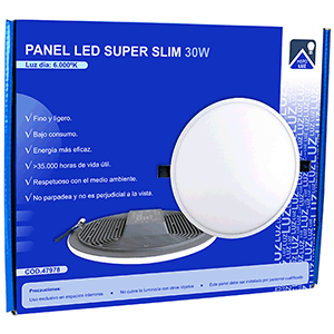 Panel redondo superficie LED  18W  3000ºK