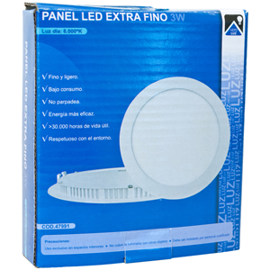 Downlight LED opal 3W 6000ºK 120º blanco