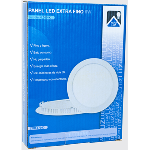 Downlight LED opal 6W 6000ºK 120º blanco