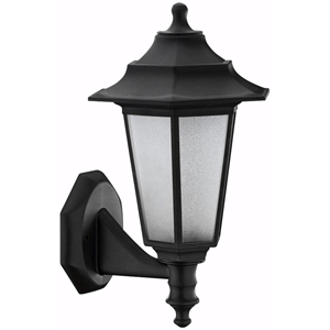 Farol para pared E27 Clase II IP44 negro