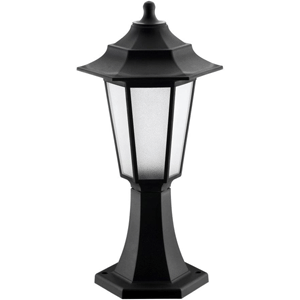 Farol sobre muro E27 Clase II IP44 negro