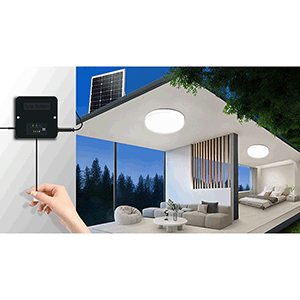 Aplique LED 60W sistema Solar con placa externa