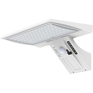 Aplique LED solar pared 5W 6000ºK con sensor blanco