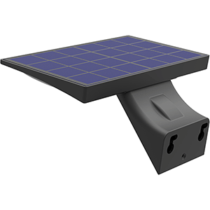 Aplique LED solar pared 5W 6000ºK con sensor negro