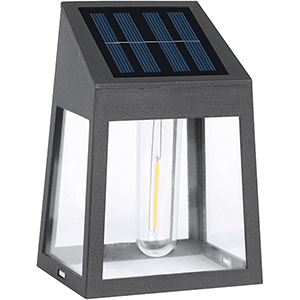 Aplique solar de pared 9,3x6,5x13cm