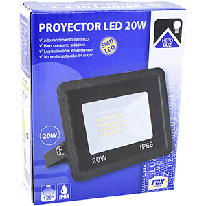 Proyector SMD LED 20W 6000ºK  MD. Fox