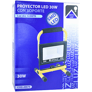 Proyector LED con soporte 30W 6000ºK