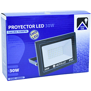 Proyector LED SMD 30W 6000ºK negro