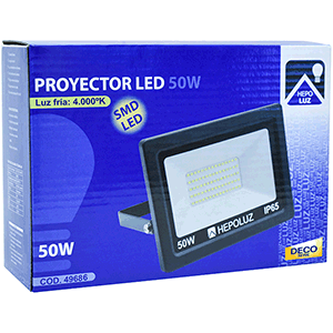 Proyector LED SMD 50W 4000ºK negro