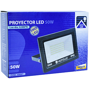 Proyector LED SMD 50W 6000ºK negro