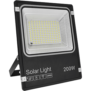 Proyector LED solar ABS 200W 6000ºK