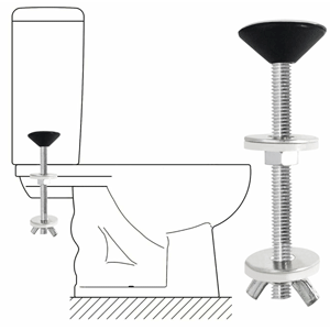 Tornillos fijación taza-tanque (95mm) metálica 2 uds