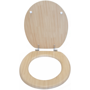 Tapa WC Madera 18'' Color roble