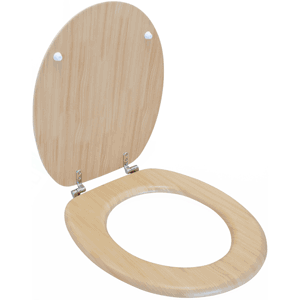 Tapa WC Madera 18'' Color roble