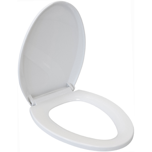 Tapa WC de PP Caída amortiguada (anclaje metal) blanca 