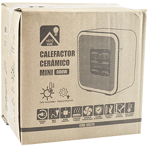 Calefactor ceramico mini 600w