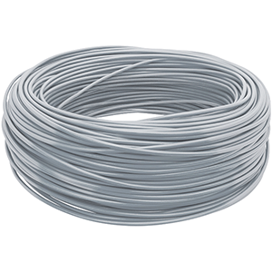 Hilo unipolar flexible aislado PVC 4mm² 100m gris