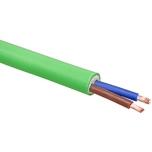 Manguera RZ1-K libre halógenos 0.6/1kV 2x1.5mm² 100m verde