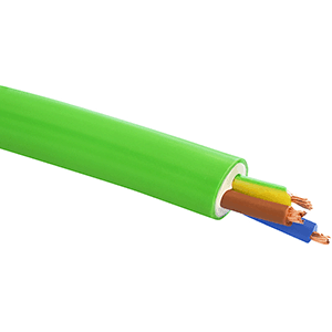 Manguera RZ1-K libre halógenos 0.6/1kV 3x2.5mm² 100m verde