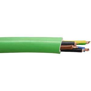 Manguera RZ1-K libre halógenos 0.6/1kV 5x1.5mm² 100m verde