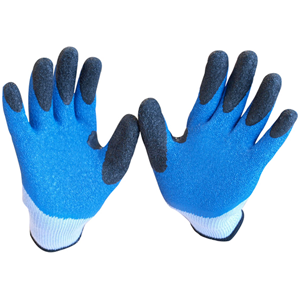 Guantes poliéster y látex T-10