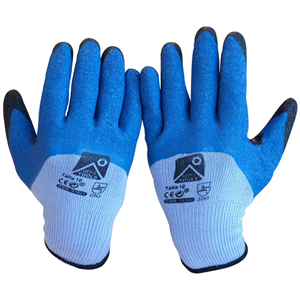 Guantes poliéster y látex T-10