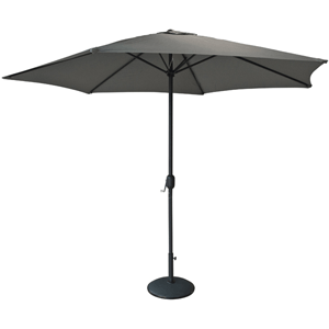 Parasol poliéster grafito 3m 6/38mm