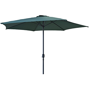 Parasol con volante 3m verde 