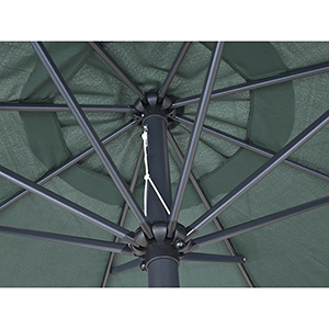 Parasol con volante 3m verde 