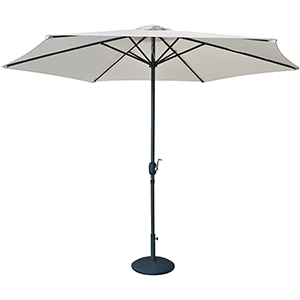 Parasol con volante 3m beige