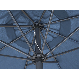 Parasol azul 3m con volante