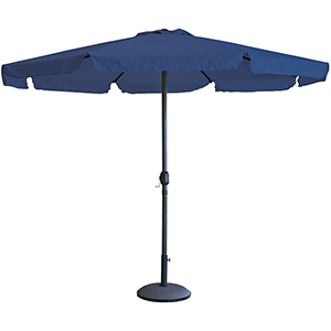 Parasol azul 3m con volante