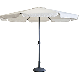 Parasol beige 3m con volante