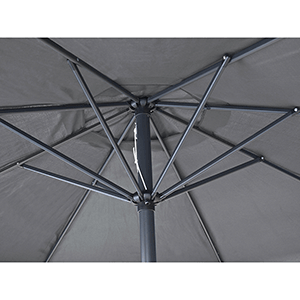 Parasol grafito 3m con volante