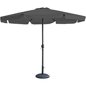 Parasol grafito 3m con volante