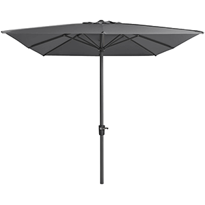 Parasol poliester grafito 2x3m