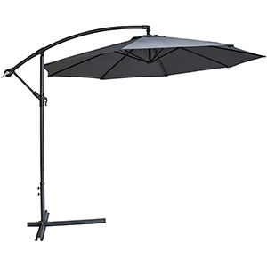 Parasol colgante 3m grafito