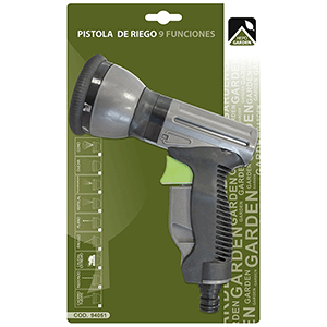 Pistola de riego regulable PVC SOFT 9 funciones