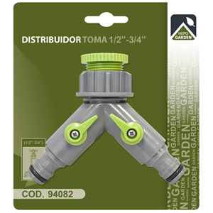 Distribuidor doble 1/2''-3/4''