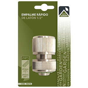 Empalme rápido de latón 1/2'' 