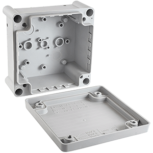 Caja estanca de superficie 100x100x55mm  lisa