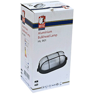 Aplique con rejilla 60W E27 210x105x85mm negro