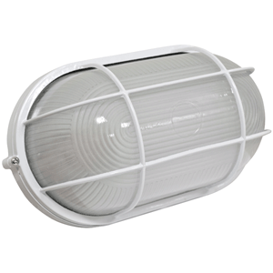 Aplique con rejilla E27 100W 275x155x120mm blanco